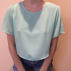 Teal open back top - BRAND NEW